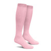 Youth Over the Calf Solid Socks Pink