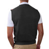 Argyle Sweater Vest - Mens Black/Red/White