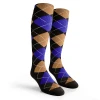 Argyle Socks - Mens Over-the-Calf - TTTT: Black/Royal/Khaki