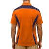 Mens Caddie Golf Shirt - Orange/Navy
