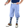 Mens Outdoor Sports Light Blue Microfiber Golf Knickers with Navy Blue and Light Blue Argyle Socks