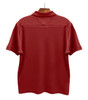 Mens Sport Pro Dry Microfiber Solid Maroon Golf Shirt Back