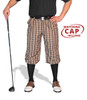 Mens Outdoor Sports Blackburn Plaid Golf Knickers Front with Black Socks and Shirt