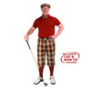 Mens Amsterdam & Maroon Golf Outfit