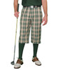 Mens 'Par 5' Khaki Stewart Plaid Start-in-Style Outfit