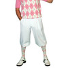 Mens White & Pink Sweater Golf Outfit