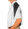 Mens Sports Microfiber Duel Tone Wedge White and Black Shirt Side