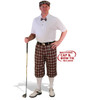 Mens Old English & White Golf Outfit