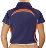 Ladies Sports Microfiber Duel Tone Eagle Navy and Orange Shirt Back