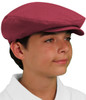 Youth Outdoor Sports Maroon Microfiber Golf Cap Side