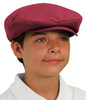 Youth Outdoor Sports Maroon Microfiber Golf Cap Front