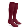 Mens Over the Calf Solid Sock Maroon