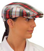 Plaid Golf Cap - 'Par 5' Ladies Dress Stewart