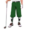 Mens Outdoor Sports Dark Green Cotton Golf Knickers Front