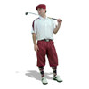 Mens Wedge White/Maroon Golf Outfit