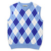 Mens Royal, Light Blue & White Sweater Golf Outfit
