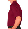 Mens Sport Clubhouse Cotton Solid Black Golf Shirt Side