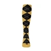 Youth Over the Calf Argyle Sock Gold and Black 360 View