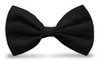 Fashionable Solid Black Bow Tie For Any Occasion