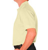 Mens Sport Clubhouse Cotton Solid Natural Golf Shirt Side