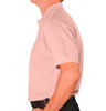 Mens Sport Clubhouse Cotton Solid Pink Golf Shirt Side