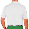 Mens Sport Pro Dry Microfiber Solid White Shirt Back