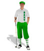 Golf Knickers - White/Lime Argyle Heaven Outfit