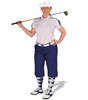 Ladies Navy & White Wedge Golf Outfit