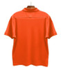 Mens Sport Pro Dry Microfiber Solid Orange Golf Shirt Back