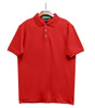 Mens Sport Pro Dry Microfiber Solid Red Golf Shirt Front