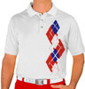 Mens Argyle Paradise Golf Shirt - 5K: Red/White/Royal Mens Argyle Paradise Golf Shirt - 5K: Red/White/Royal