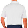 Mens Sport Pro Dry Microfiber Solid White Shirt Golf Back