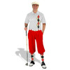 Golf Knickers Argyle Paradise Outfit C - Natural/Black/Red