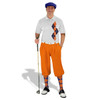 Golf Knickers Argyle Paradise Outfit HH - Navy/Orange