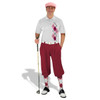 Golf Knickers Argyle Paradise Outfit VVV - Pink/Maroon/White