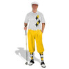 Golf Knickers Argyle Paradise Outfit NNNN - Black/Yellow/White