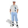 Golf Knickers Argyle Paradise Outfit YYYY - Light Blue/Black/White