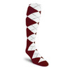 Ladies Golf Knickers Argyle Paradise Outfit P - Maroon/White