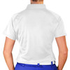 Ladies Sport Pro Dry Microfiber Solid White Golf Shirt Back