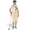 Ladies Golf Knickers Argyle Paradise Outfit CCC - Dark Green/Natural