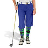 Ladies Golf Knickers Argyle Paradise Outfit III - Lime/Black/Royal
