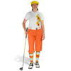 Ladies Golf Knickers Argyle Paradise Outfit TTT - Yellow/Orange/White