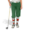 Ladies Golf Knickers Argyle Paradise Outfit 5L - Dark Green/Red/White