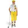 Ladies Golf Knickers Argyle Paradise Outfit 5R - Yellow/Maroon/White