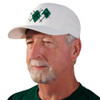 Active Series Sports Mens Baseball Cap Argyle Paradise Dark Green and White Design Side