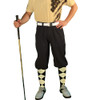 Golf Knickers - American Patriot Heroes Outfit - Black on Butter