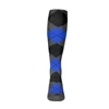 Argyle Socks - Mens Over-the-Calf - 6H: Charcoal/Black/Royal