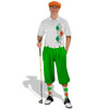Golf Knickers Argyle Paradise Outfit 6Z - White/Orange/Lime Golf Knickers Argyle Paradise Outfit 6Z - White/Orange/Lime