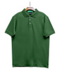 Mens Sport Pro Dry Microfiber Solid Dark Green Golf Shirt Front