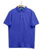 Mens Sport Pro Dry Microfiber Solid Royal Golf Shirt Front